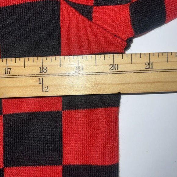 The Rail men's red black buffalo plaid long sleeve‎ pullover sweater Size Medium - Picture 5 of 7